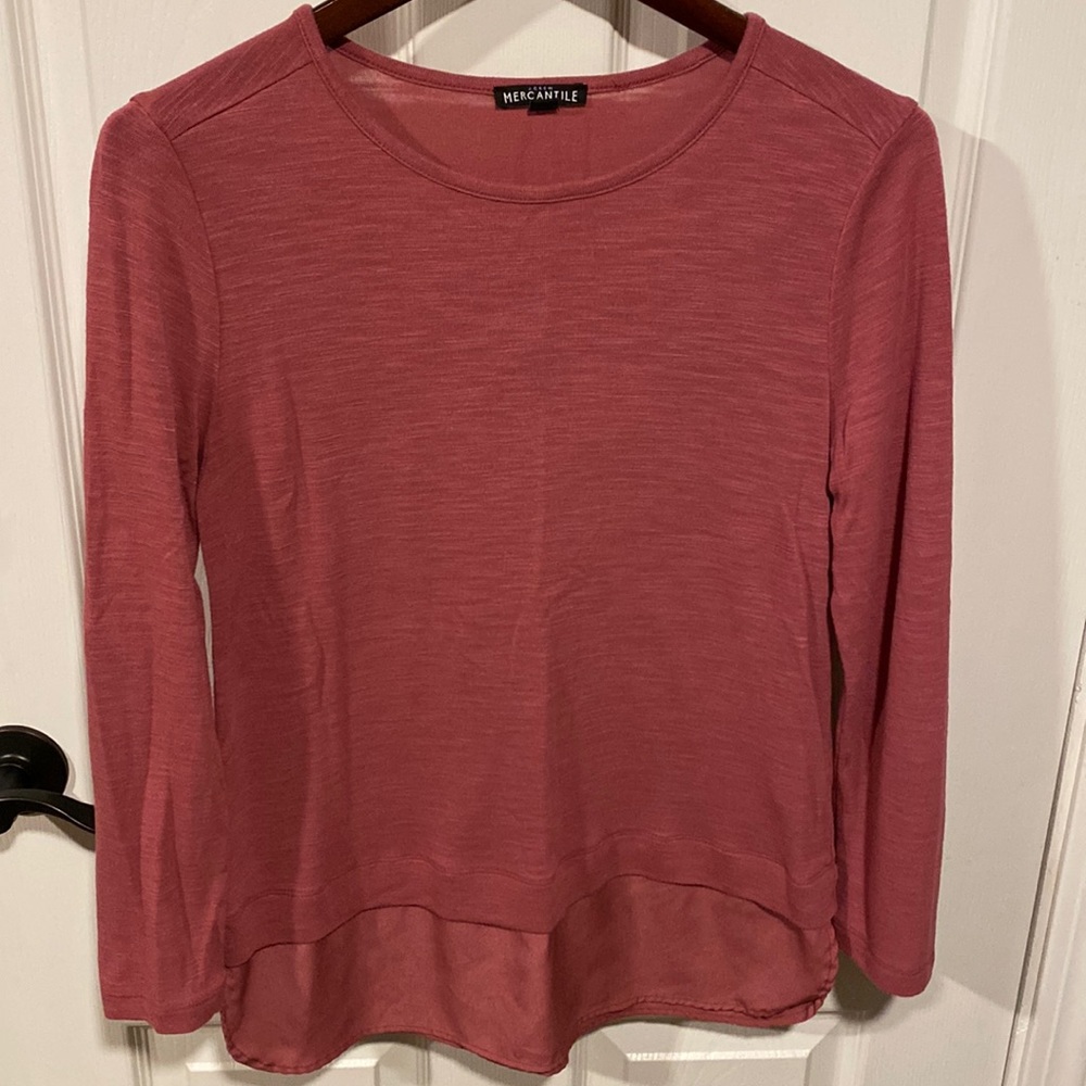 Mauve long sleeve shirt